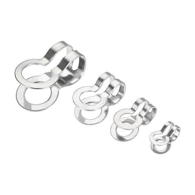 1Set 304 Stainless Steel Ball Chain Connector 2.4mm 3mm 4.5mm 6mm Double  Ring Style